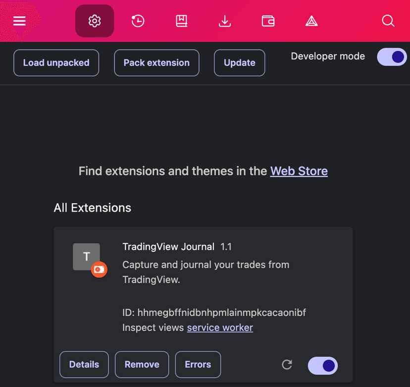 Developer Mode Toggle